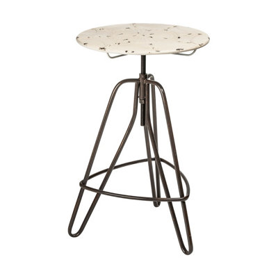 Interiors by Premier Artisan Cream Metal Table