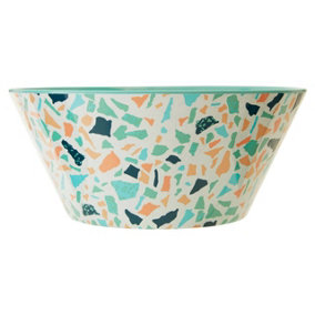 Interiors by Premier Assorted Terrazzo Salad Bowl, Durably Constructed Round Bowl, Versatile Patterned Bowl, Sturdy Picnic Bowl