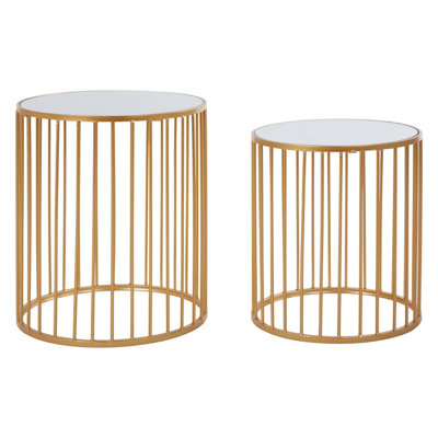 Interiors by Premier Avantis Nest of 2 Round Side Tables