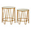 Interiors by Premier Avantis Set Of 2 Hairpin Design Side Tables