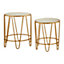 Interiors by Premier Avantis Set Of 2 Hairpin Design Side Tables