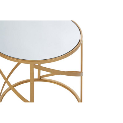 Interiors by Premier Avantis Set Of 2 Loop Design Side Tables