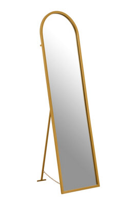 Interiors by Premier Avento Gold Finish Floor Mirror