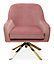 Interiors by Premier Avery Pink Velvet Chair