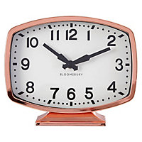 Interiors by Premier Baillie Rose Gold Finish Table Clock