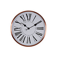 Interiors by Premier Baillie Rose Gold Wall Clock