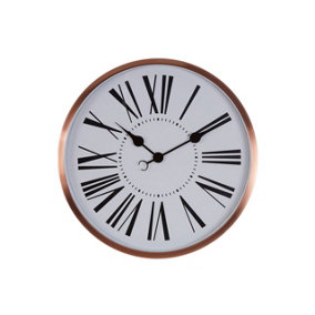 Interiors by Premier Baillie Rose Gold Wall Clock