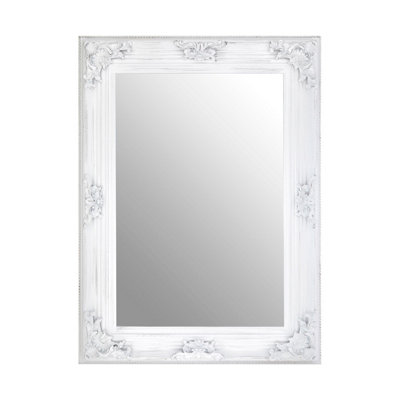 Interiors by Premier Baroque Antique White Wall Mirror