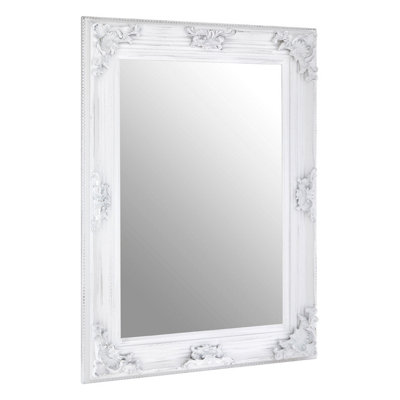 Interiors by Premier Baroque Antique White Wall Mirror