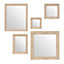 Interiors by Premier Baroque Mirrors Cream Finish Frame Set Of 5
