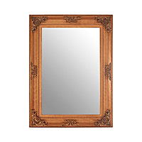 Interiors by Premier Baroque Rectangle Gold Wall Mirror