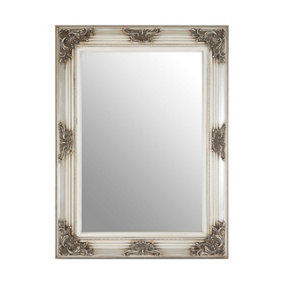 Interiors by Premier Baroque Rectangle Silver Wall Mirror