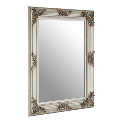 Interiors by Premier Baroque Rectangle Silver Wall Mirror