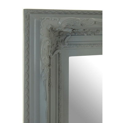 Interiors by Premier Baroque Rectangular Antique Grey Wall Mirror