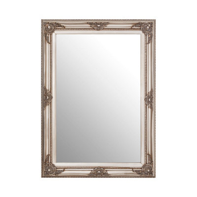 Interiors by Premier Baroque Rectangular Grey Wall Mirror