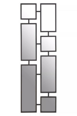 Interiors by Premier Beauly Black Finish Iron Wall Mirror at B&Q