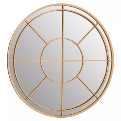 Interiors by Premier Beauly Gold Finish Wall Mirror
