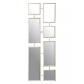 Interiors by Premier Beauly Silver Finish Iron Frame Mirror