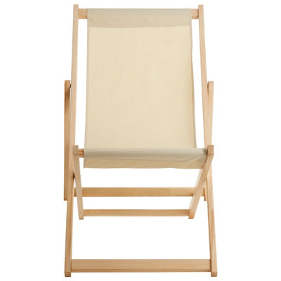 Interiors by Premier Beauport Cream Deck Chair