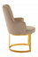 Interiors by Premier Beige Velvet Dining Chair, Easy to Care Office Chair, Adjustable Indoor Velvet Dining chair