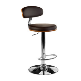 Interiors by Premier Bentwood Brown Bar Chair With Oval Back