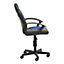 Interiors by Premier Black And Blue Pu Home Office Chair