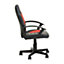 Interiors by Premier Black And Red Pu Home Office Chair