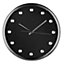Interiors by Premier Black Face and Clear Diamantes Wall Clock