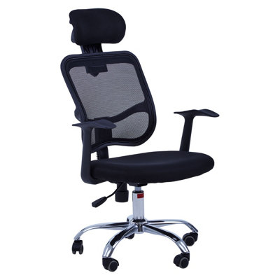 Interiors by Premier Black Home Office Chair | DIY at B&Q