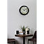 Interiors by Premier Black Lined Rim Wall Clock