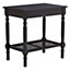 Interiors by Premier Black Side Table, Night Stand End Table with Bottom Shelf, Bedside Night Table for Home