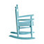 Interiors by Premier Blue Rocking Chair, Non-Harmful Children's Chair, Easy to Balance Kiddie Chair, Adjustable Playroom Chair