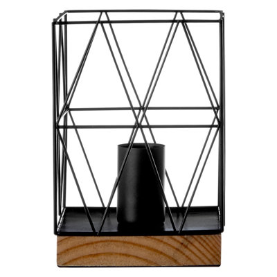 Interiors by Premier Bode Black Metal Table Lamp