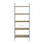 Interiors by Premier Bradbury Five Tier Natural Oak Veneer Ladder Shelf Unit