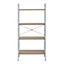 Interiors by Premier Bradbury Four Tier Natural Oak Veneer Ladder Shelf Unit