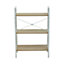 Interiors by Premier Bradbury Three Tier Natural Oak Veneer Ladder Shelf Unit