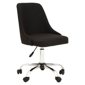 Interiors by Premier Brent Black And Chrome Home Office Chair