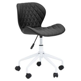 Interiors by Premier Brent Black  And White Home Office Chair