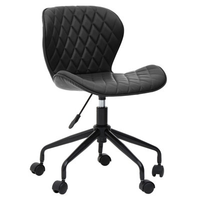 Interiors by Premier Brent Black Armless Home Office Chair