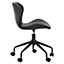 Interiors by Premier Brent Black Armless Home Office Chair