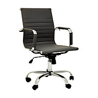 Interiors by Premier Brent Black Low Back Home Office Chair