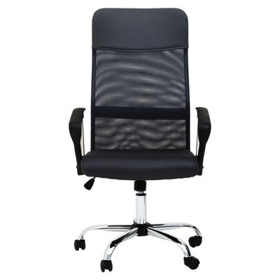 Interiors by Premier Brent Black Mesh Home Office Chair
