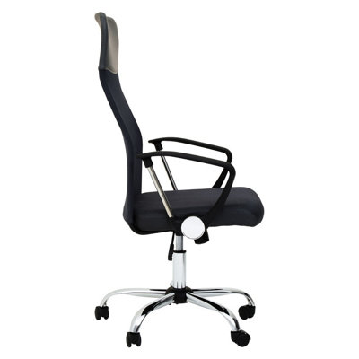 Interiors by Premier Brent Black Mesh Home Office Chair