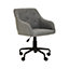 Interiors by Premier Brent Tufted Grey And Black Home Office Chair