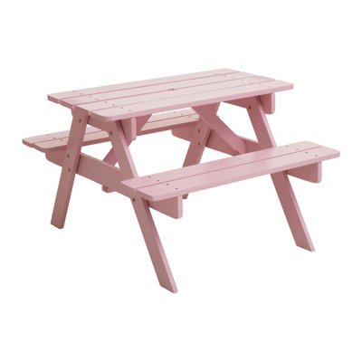 Wooden picnic bench online b&q