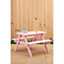Interiors by Premier Brighton Pink Kids Picnic Bench