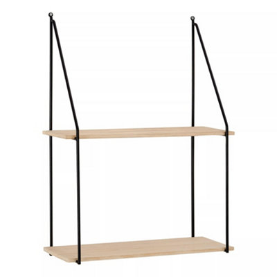 Interiors by Premier Brixton 2 Tier Metal Shelf