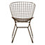 Interiors by Premier Bronze Metal Grid Frame Wire Chair, Comfortable Seating Garden Wire Chair, Easy Cleaning Wire Frame
