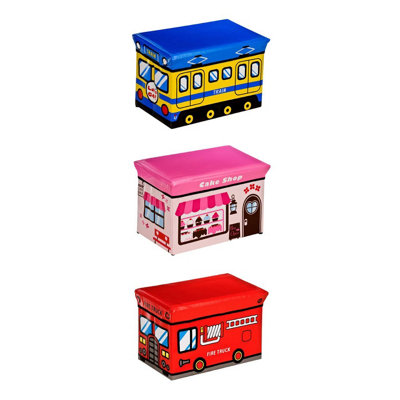 Interiors by Premier Cake Shop Design Storage Box and Seat, Easy to Maintain Children Bedroom Seat