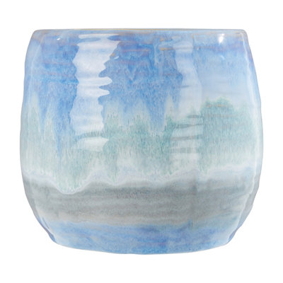 Interiors by Premier Caldera Blue Planter